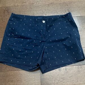 Nautica Dark Blue Women's Anchor Pattern Shorts